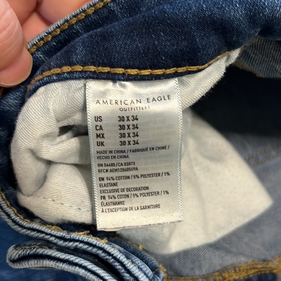 Mens American Eagle Flex Jeans 30x34 - Picture 7 of 8